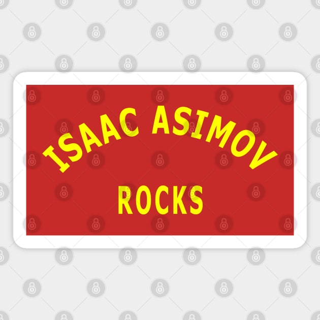 Isaac Asimov Rocks Magnet by Lyvershop